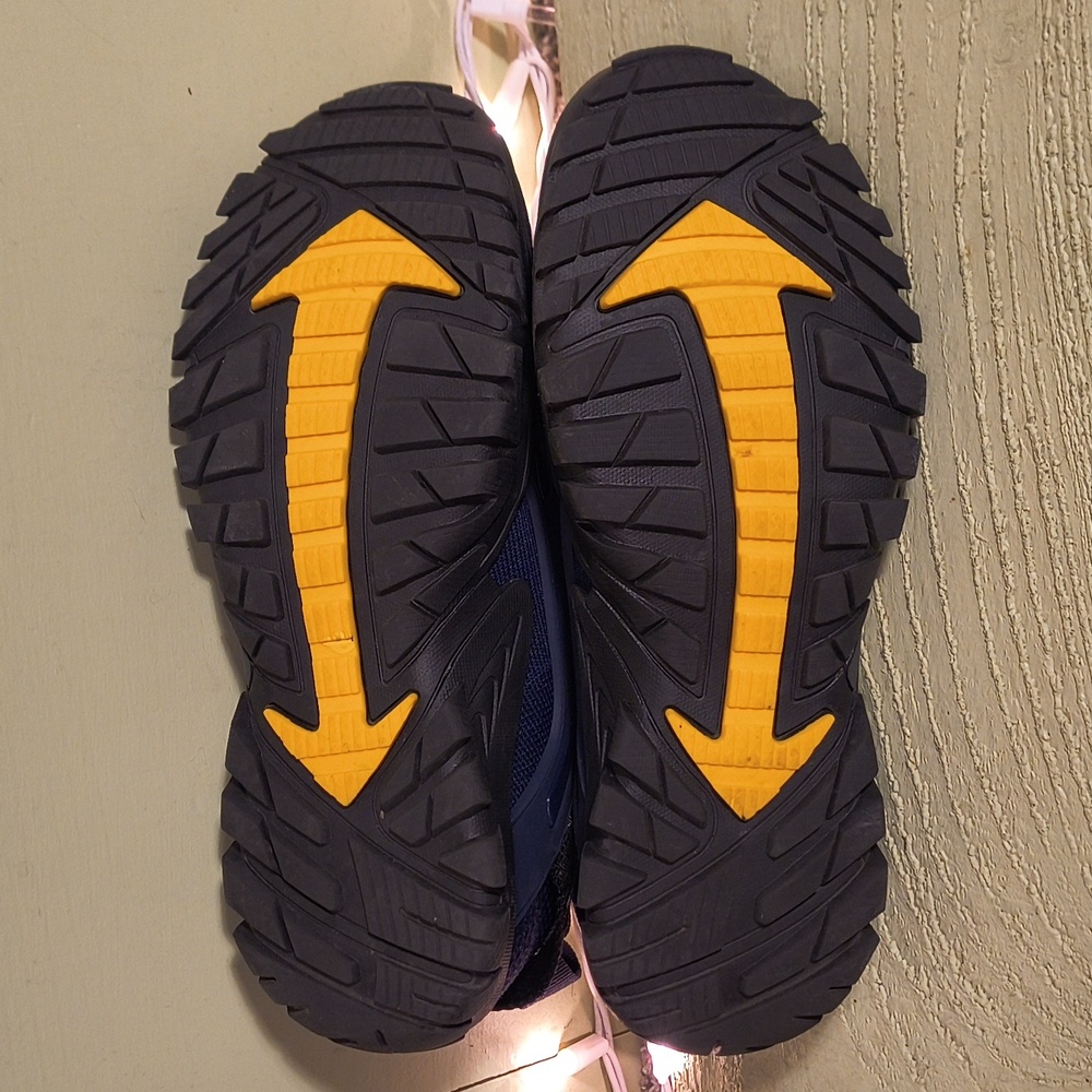 Women's Outdoors Navy Hiking Track Sole Tread Sock Sneaker 39 - Picture 10 of 12